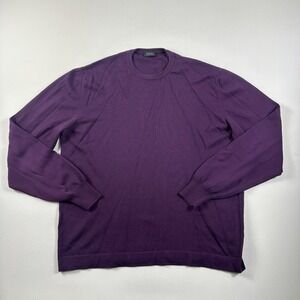 Barneys‎ New York 100% Pure Wool Sweater Crewneck Pullover Made in Italy Mens XL